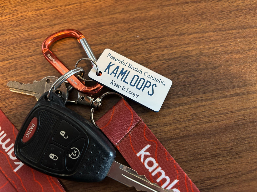 Kamloops License Plate Keychain