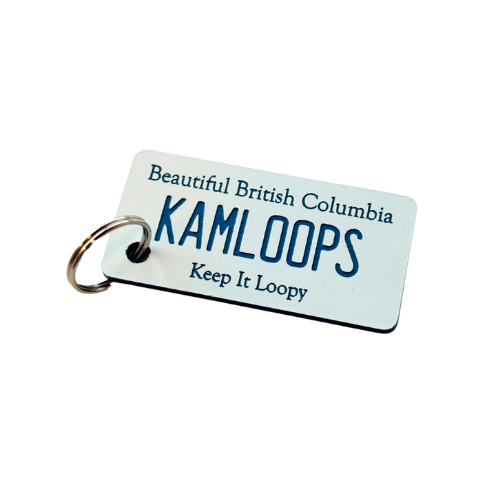Kamloops License Plate Keychain