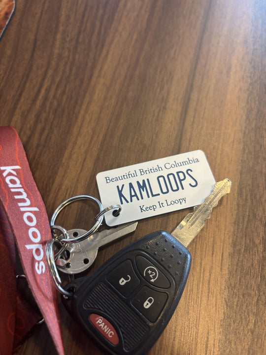 Kamloops License Plate Keychain 2